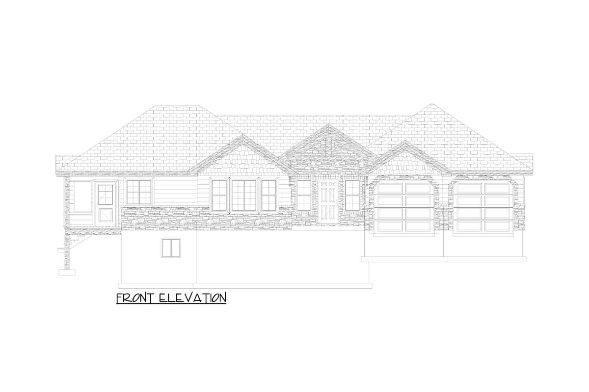 Plan 61722UT: Ranch Style House Plan with 1 Bedroom and 1 Bath - Image #20 - Ranch, Rustic