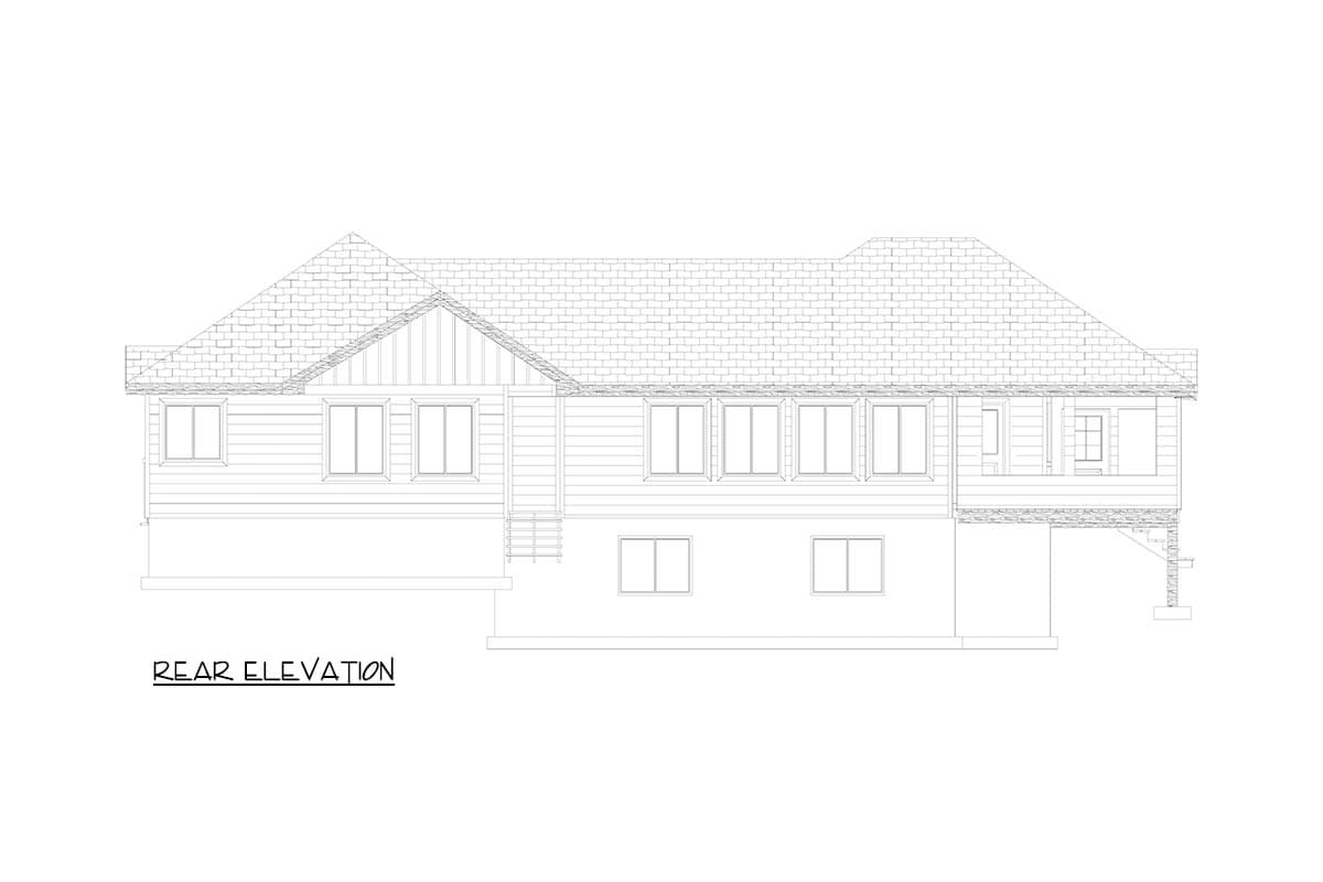 Plan 61722UT: Ranch Style House Plan with 1 Bedroom and 1 Bath - Image #21 - Ranch, Rustic