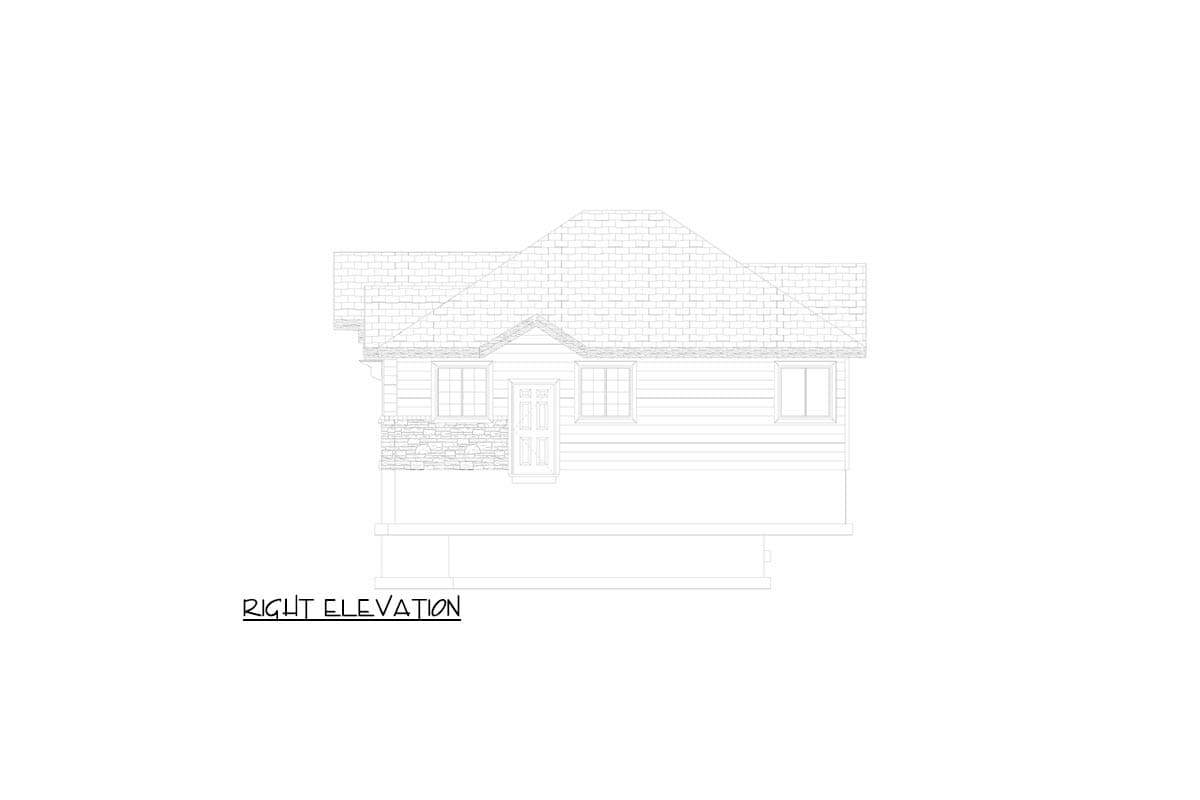 Plan 61722UT: Ranch Style House Plan with 1 Bedroom and 1 Bath - Image #23 - Ranch, Rustic