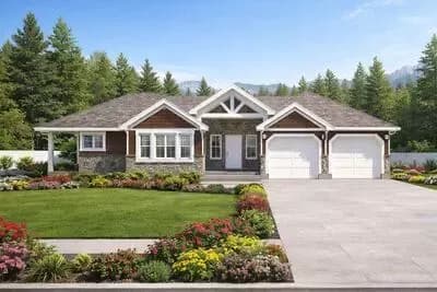 Ranch Style House Plan with 1 Bedroom and 1 Bath