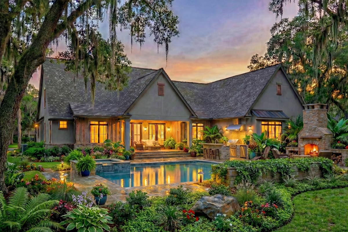 Plan 16945WG: 4-Bed Modern Farmhouse House Plan with Vaulted Great Room - Image #7 - European, Hill Country, Modern Farmhouse, Mountain, New American