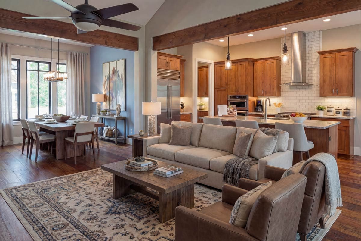 Plan 16945WG: 4-Bed Modern Farmhouse House Plan with Vaulted Great Room - Image #8 - European, Hill Country, Modern Farmhouse, Mountain, New American