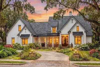 4-Bed Modern Farmhouse House Plan with Vaulted Great Room