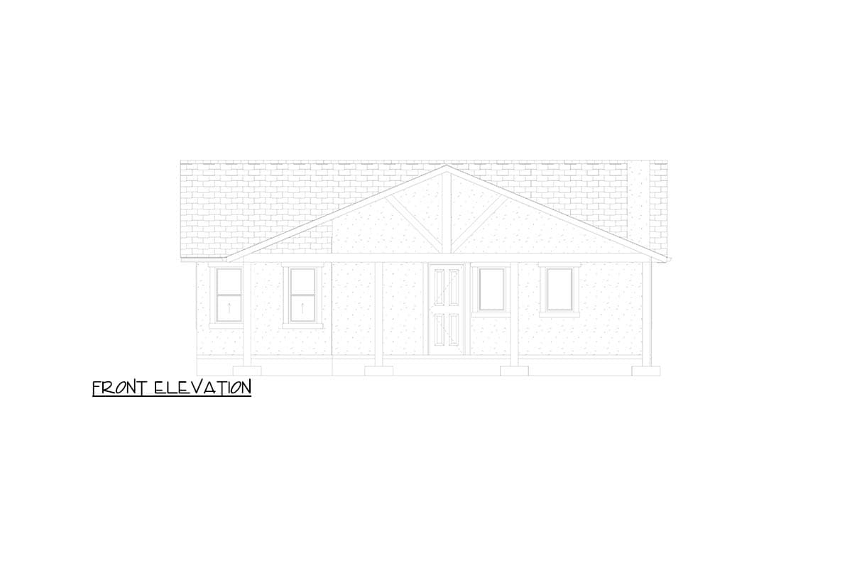 Plan 61723UT: Country House Plan with Wrap Around Porch and Vaulted Living - Image #14 - Country