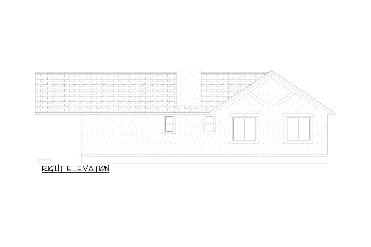 Plan 61723UT: Country House Plan with Wrap Around Porch and Vaulted Living - Image #17 - Country