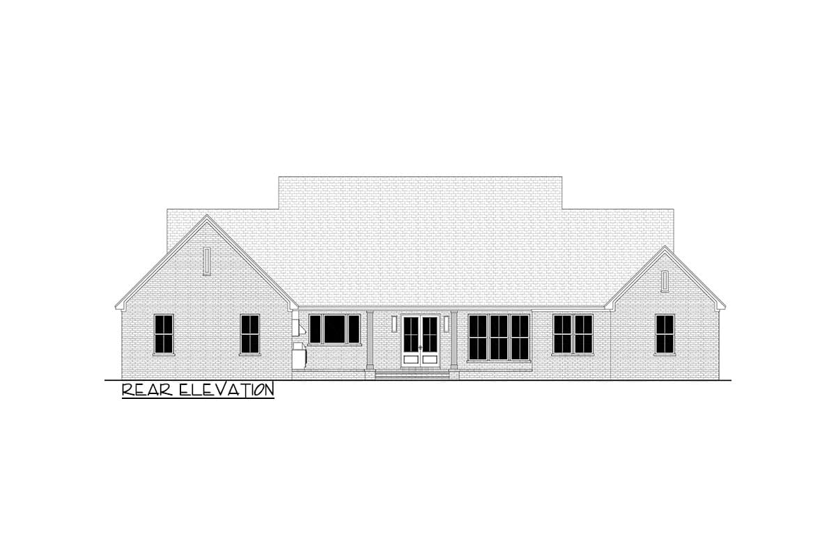 Plan 52029HZ: 4-Bed Modern Farmhouse Plan with Home Office and Outdoor Kitchen - Image #11 - Country, Farmhouse, Modern Farmhouse, New American