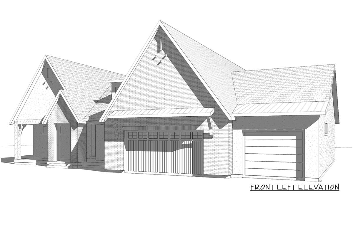 Plan 910140WHD: Elegant Modern European House Plan: 5 Bedrooms, 3-Car Garage - Image #3 - European, Modern