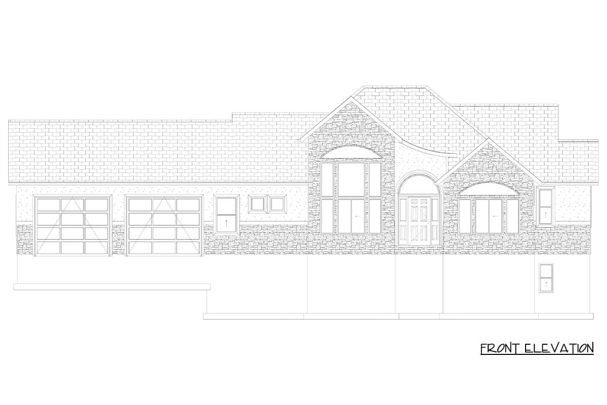 Plan 61726UT: Elegant 2-Story House Plan with 4 Bedrooms and Luxury Master Suite - Image #23 - European, French Country