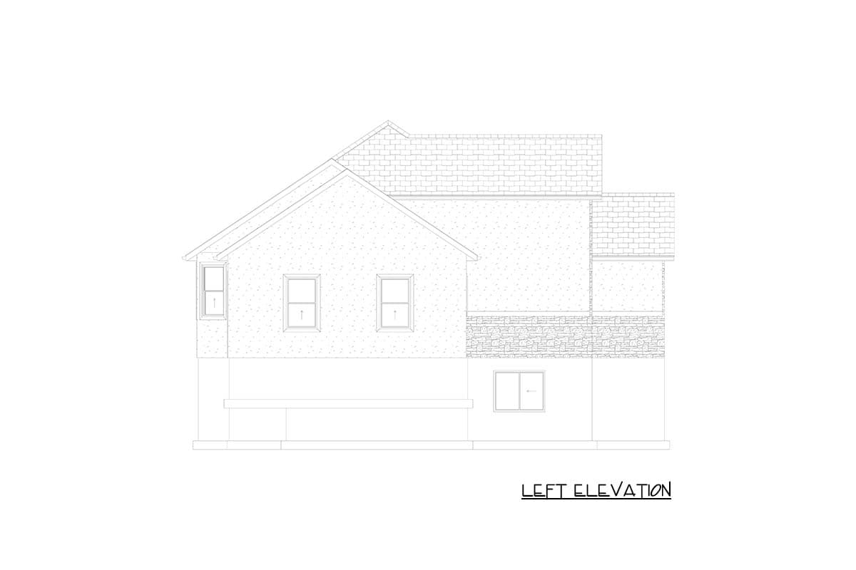 Plan 61726UT: Elegant 2-Story House Plan with 4 Bedrooms and Luxury Master Suite - Image #24 - European, French Country