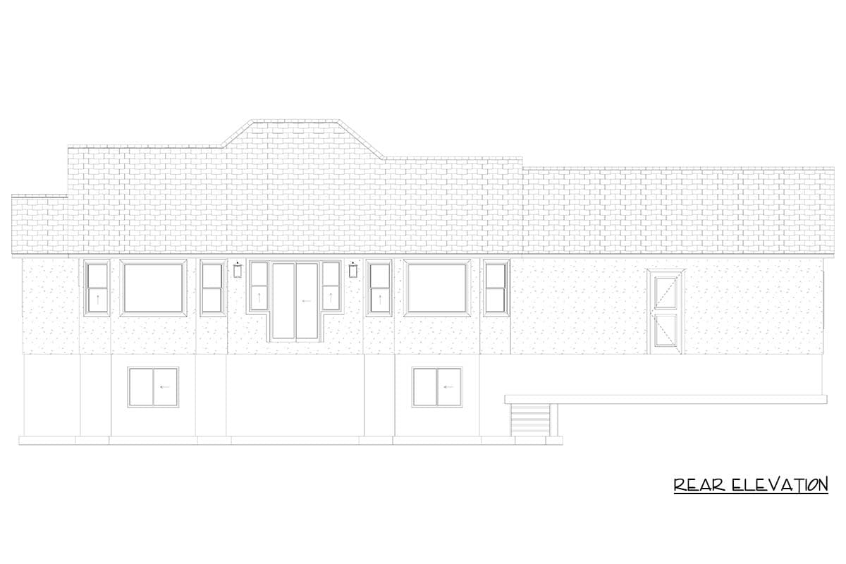 Plan 61726UT: Elegant 2-Story House Plan with 4 Bedrooms and Luxury Master Suite - Image #25 - European, French Country