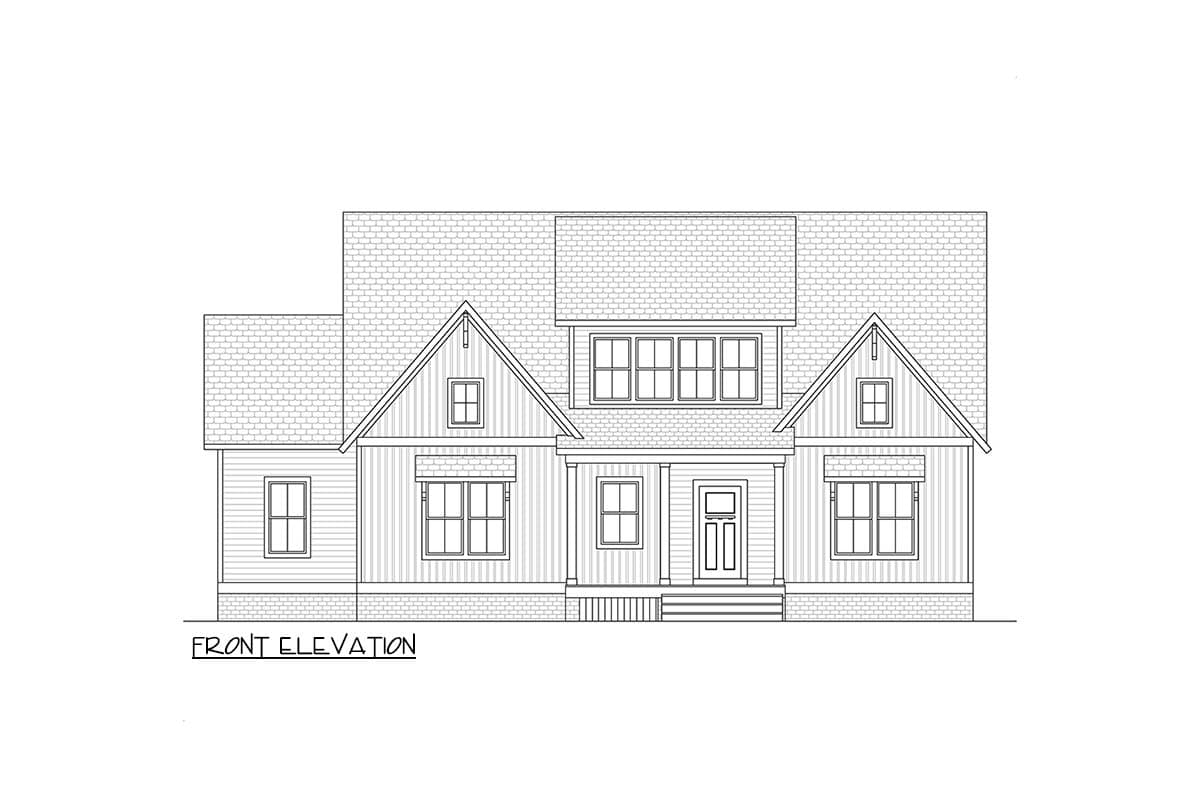 Plan 260034RVC: 4-Bedroom New American House Plan with Vaulted Family Room and Main-Level Master - Image #5 - Country, Craftsman, Mountain, New American, Traditional