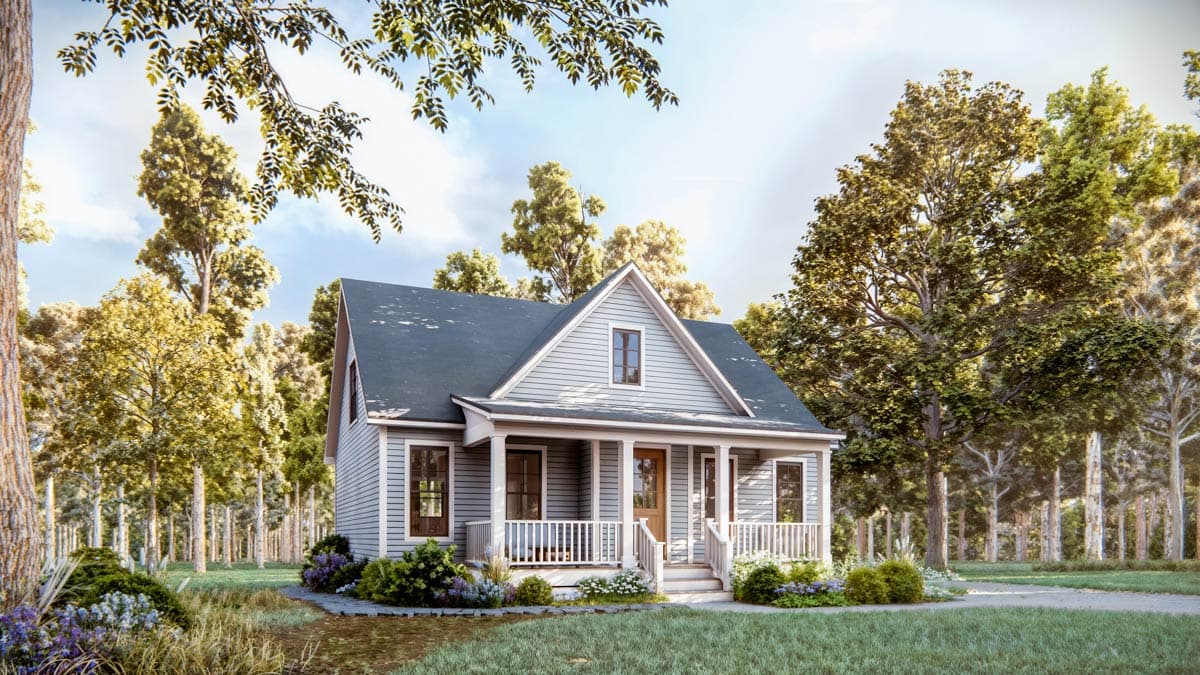 Plan 500096VV: 1716 Sq Ft Southern Cottage House Plan with First Floor Master Suite - Image #6 - Cottage, Country, Craftsman, Southern, Traditional