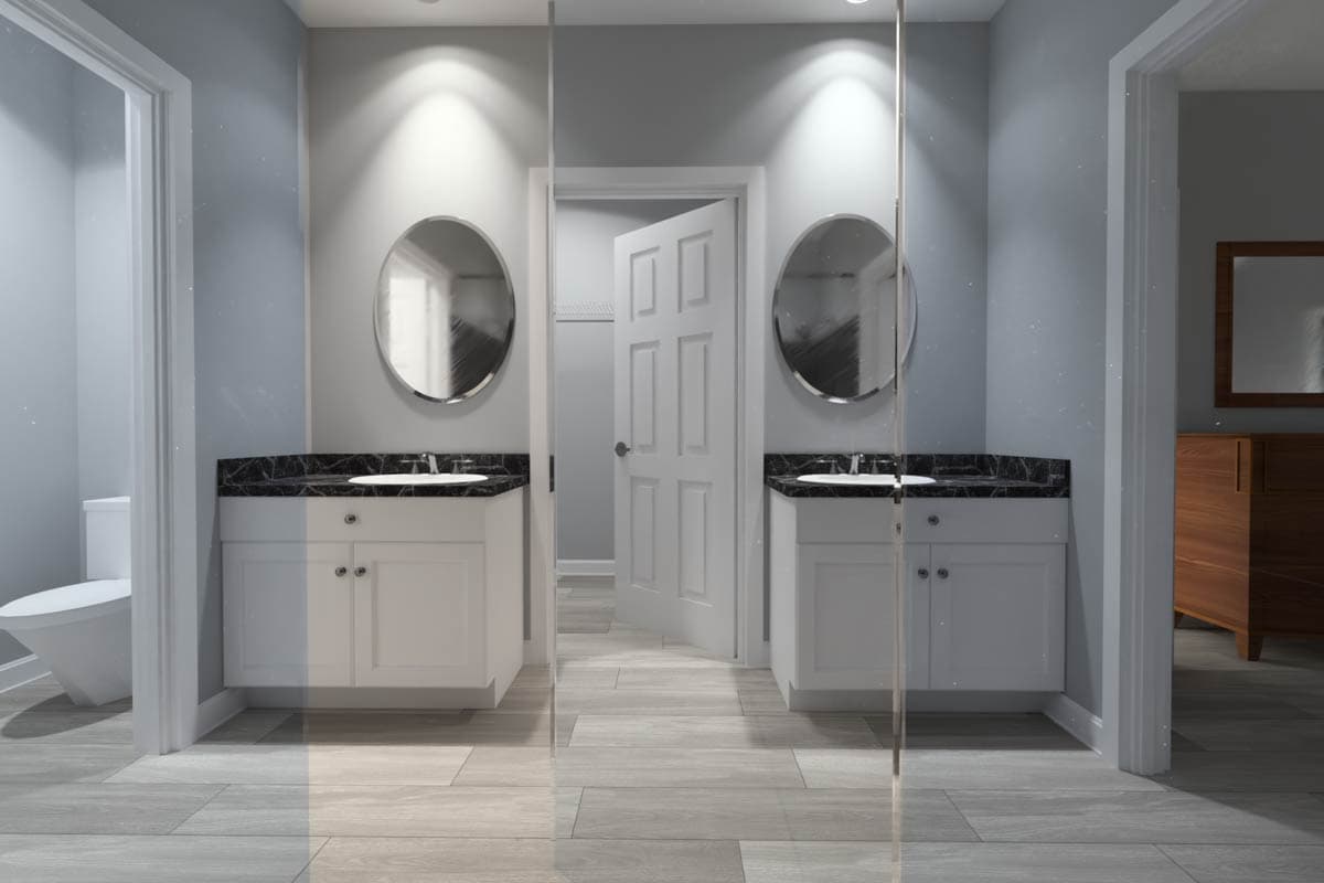 Plan 52517WM: Three-Bedroom Modern Country Ranch House Plan with Private Master Suite - Image #13 - Country, Ranch, Traditional