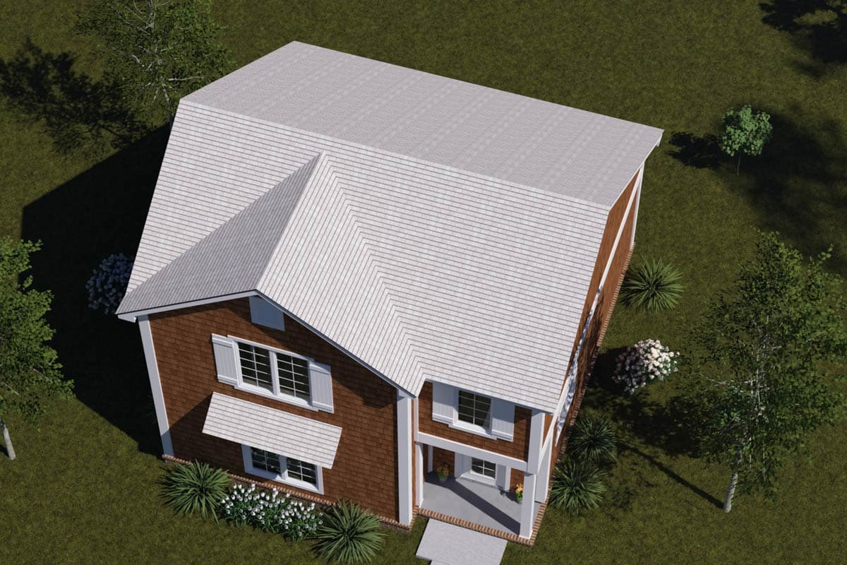 Plan 52520WM: Traditional 2-Bedroom House Plan with Dual Master Suites and Loft - Image #7 - Traditional