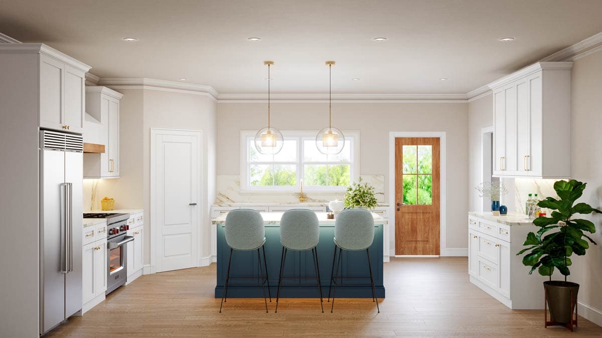 Plan 810057RBT: Modern Farmhouse Plan: 4 Beds, Split Layout, Private Workshop - Image #6 - Country, Farmhouse, Modern Farmhouse, Ranch, Traditional