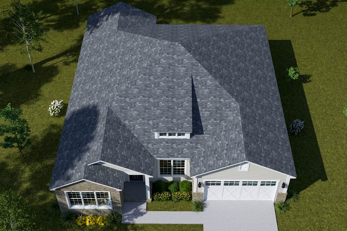 Plan 52521WM: Charming Ranch House Plan with 3-Car Garage - Image #7 - Cottage, Craftsman, Transitional