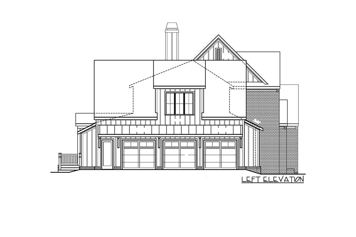 Plan 710447BTZ: Transitional Modern Farmhouse House Plan with Two-Story Great Room - Image #22 - Modern Farmhouse, Southern Traditional, Traditional, Transitional