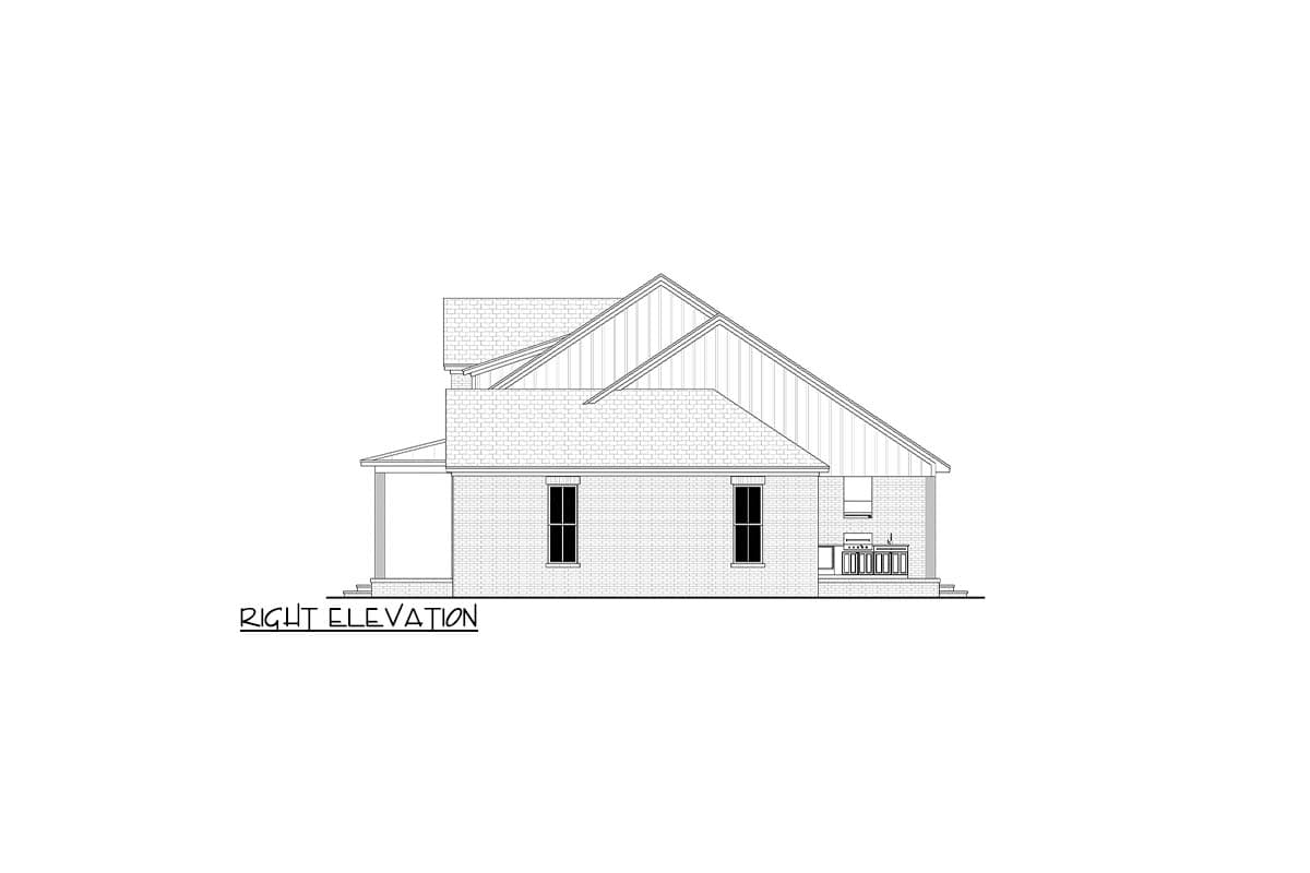 Plan 52030HZ: Modern Farmhouse House Plan with Split Bedrooms and Home Office - Image #12 - Farmhouse, Modern Farmhouse, Transitional