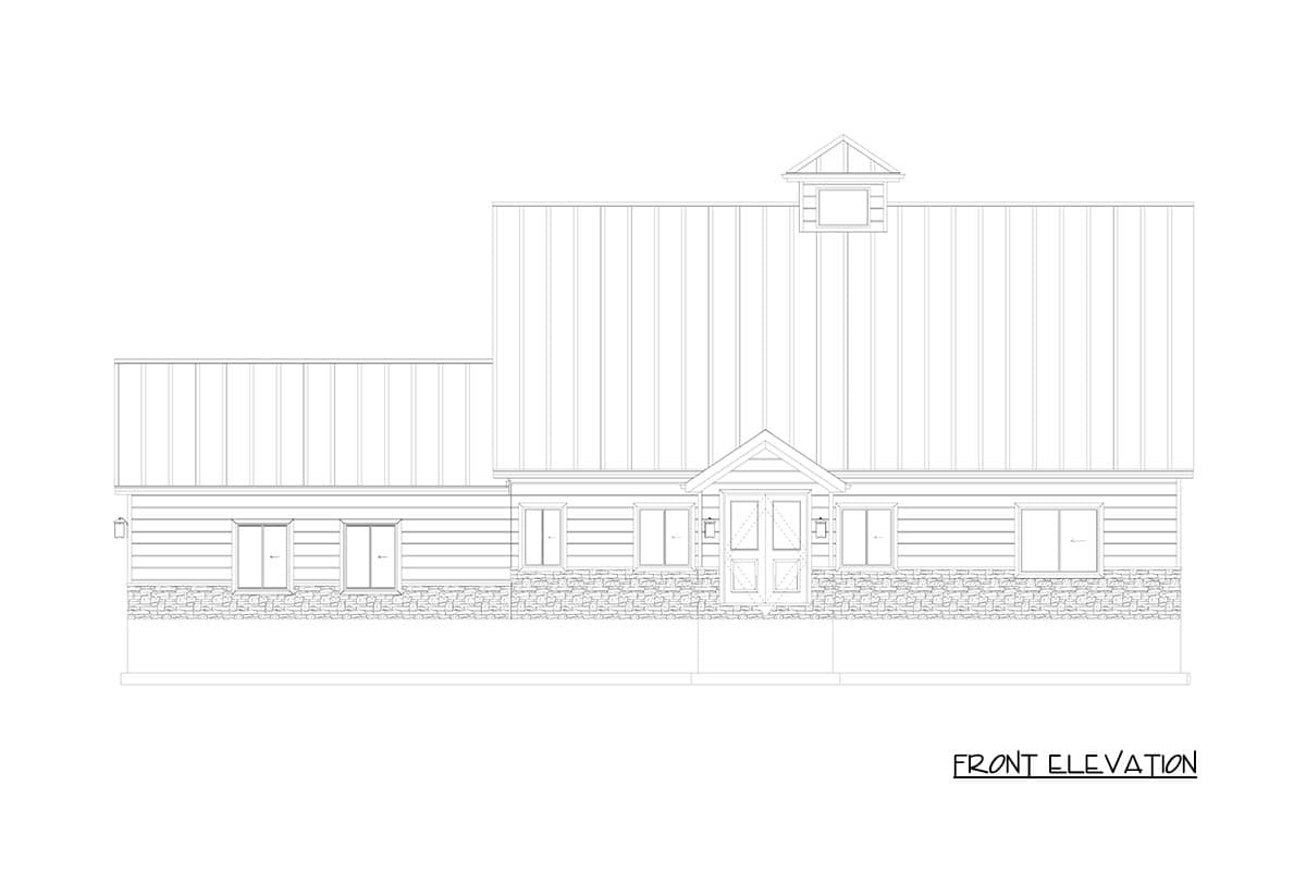 Plan 61729UT: 2 Bedroom Craftsman House Plan with Wrap Around Porch and Vaulted Great Room - Image #16 - Craftsman, Traditional