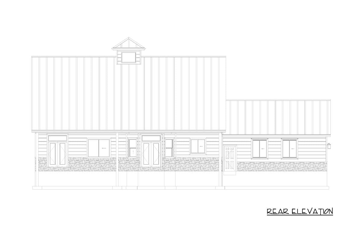 Plan 61729UT: 2 Bedroom Craftsman House Plan with Wrap Around Porch and Vaulted Great Room - Image #17 - Craftsman, Traditional