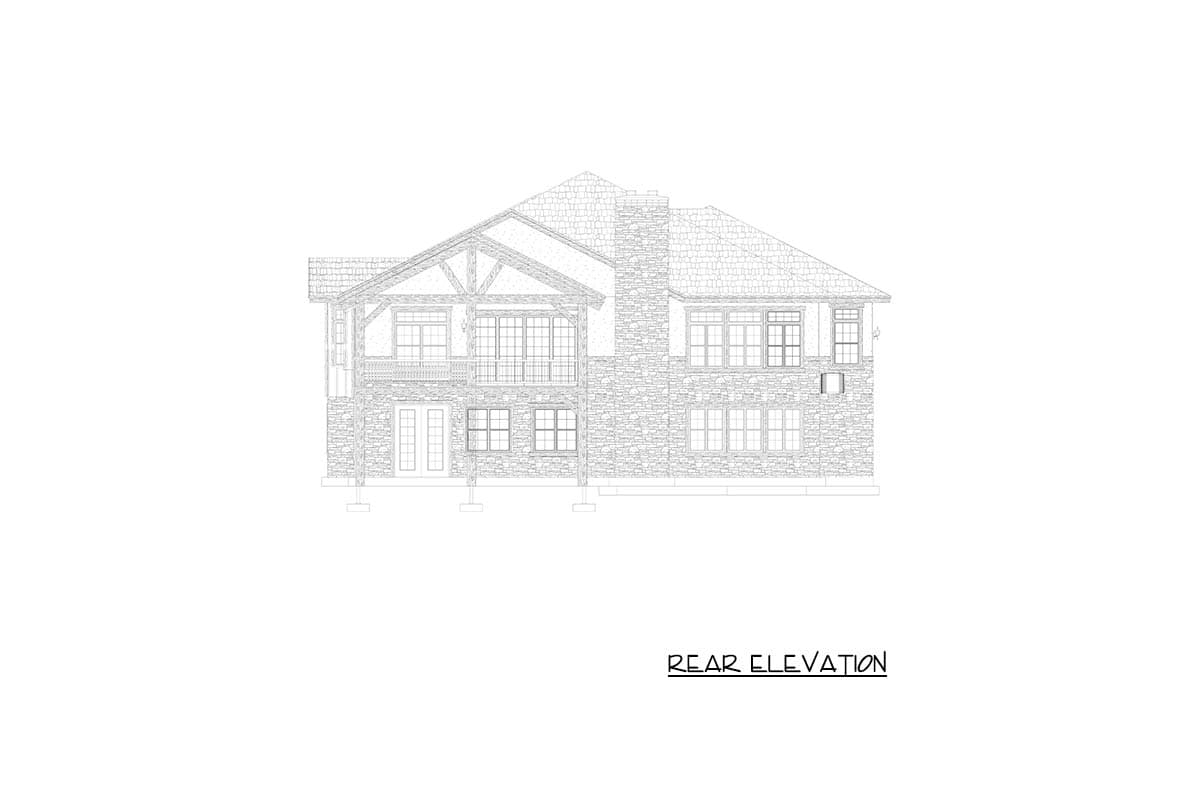 Plan 61732UT: Rustic Mountain House Plan with 4 Bedrooms and 3-Car Garage - Image #24 - Mountain, Rustic