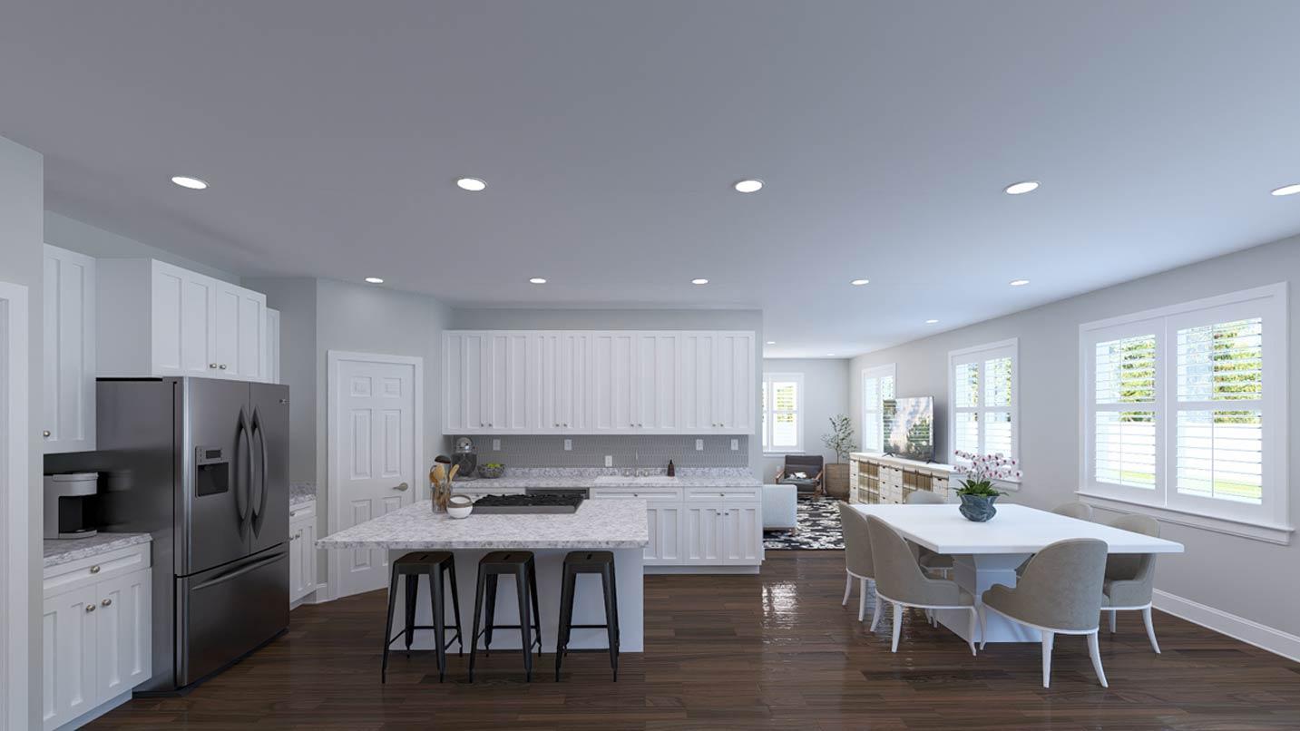Plan 61733UT: Two Bedroom Craftsman Ranch House Plan with Spacious Three Car Garage - Image #12 - Craftsman, Ranch, Traditional
