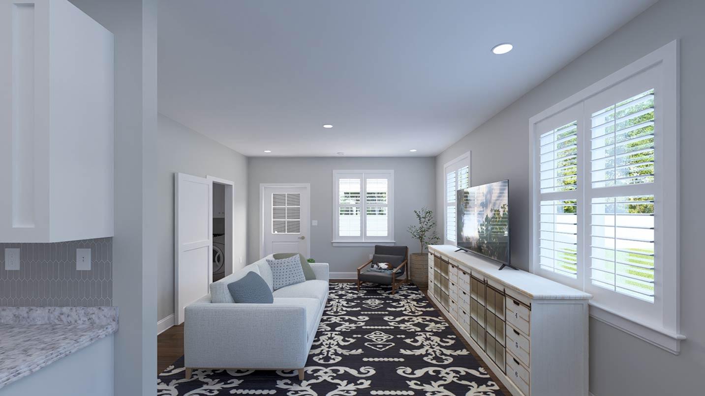 Plan 61733UT: Two Bedroom Craftsman Ranch House Plan with Spacious Three Car Garage - Image #17 - Craftsman, Ranch, Traditional