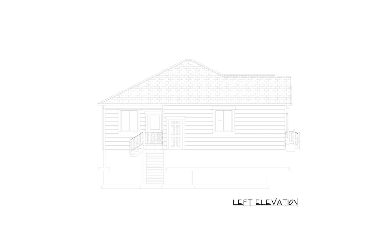 Plan 61733UT: Two Bedroom Craftsman Ranch House Plan with Spacious Three Car Garage - Image #20 - Craftsman, Ranch, Traditional