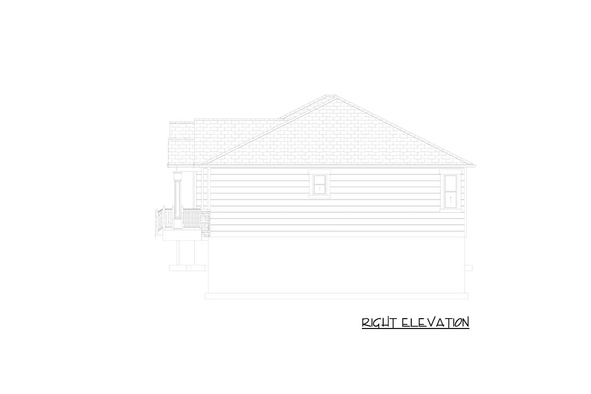 Plan 61733UT: Two Bedroom Craftsman Ranch House Plan with Spacious Three Car Garage - Image #22 - Craftsman, Ranch, Traditional