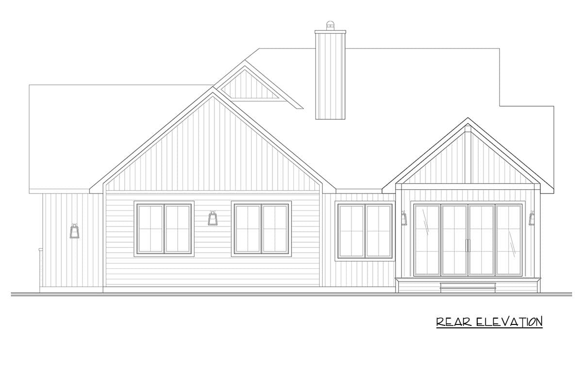 Plan 22745DR: Transitional Country Cottage with Two-Car garage and Home Office - Image #10 - Cottage, Country, New American, Transitional