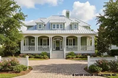 Coastal Cottage House Plan with 3 Bedrooms and First Floor Master