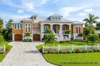 Coastal Contemporary House Plan with 3 Bedrooms