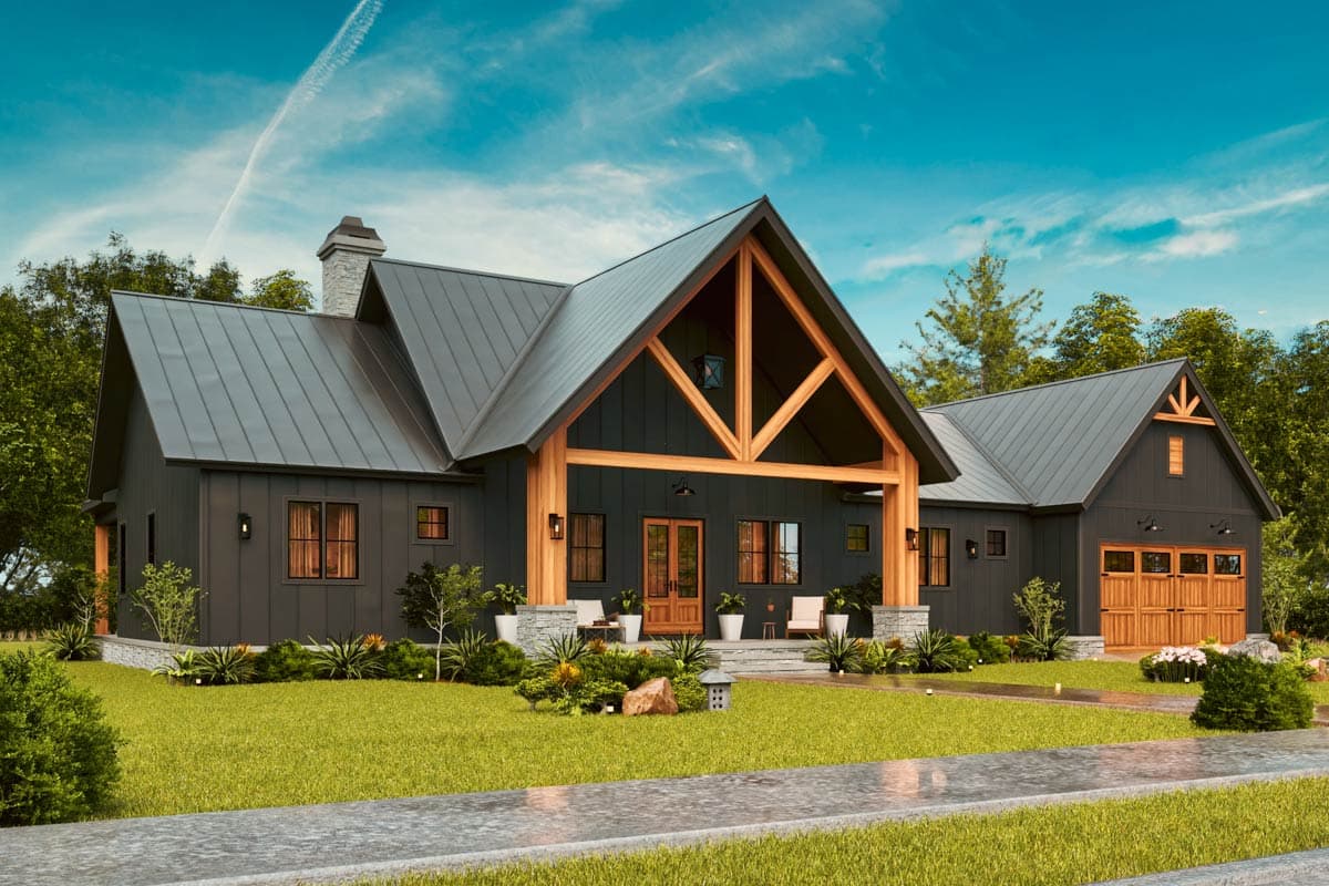 Plan 12342JL: Modern Farmhouse Plan with 3 Beds, 3 Baths, and 2-Car Garage - Image #8 - Country, Craftsman, Modern Farmhouse, Mountain, Rustic