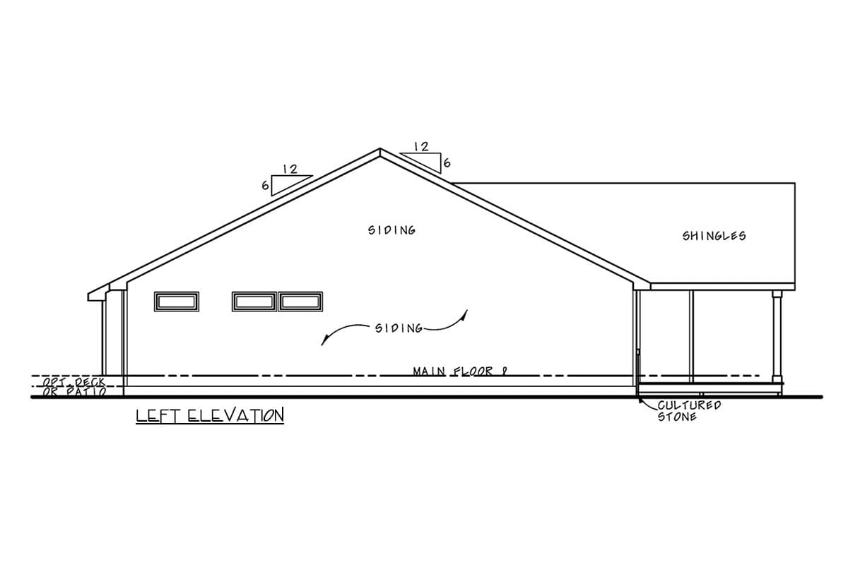 Plan 42730DB: Craftsman House Plan with 2 Beds and Main Level Living - Image #2 - Craftsman, Traditional