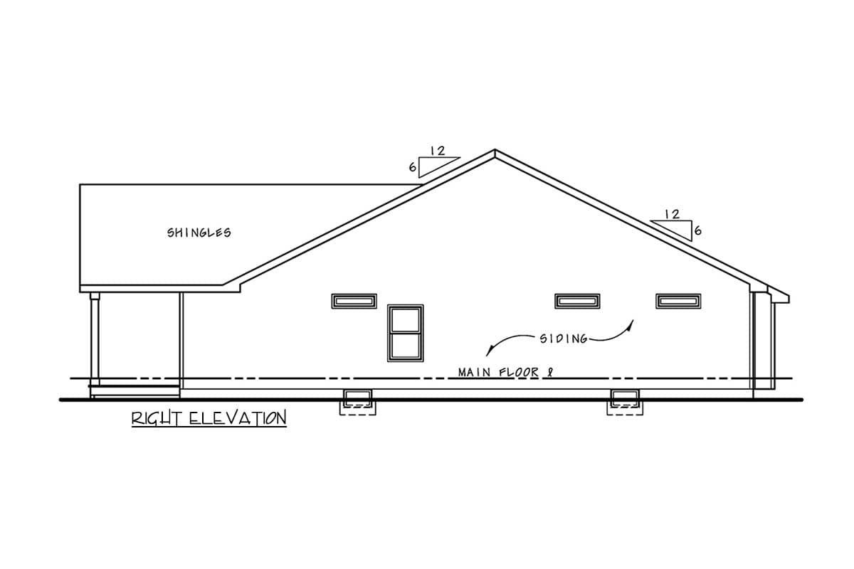 Plan 42730DB: Craftsman House Plan with 2 Beds and Main Level Living - Image #5 - Craftsman, Traditional