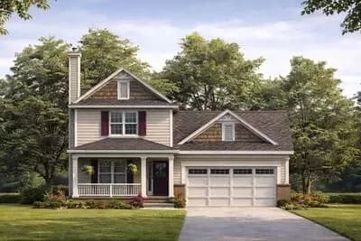  Craftsman House Plan with 3 Bedrooms Den and 2-Car Garage
