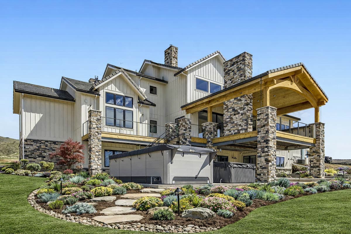 Plan 703018TYL: Expansive Six Bedroom Mountain Farmhouse House Plan with Four Car Garage - Image #5 - Farmhouse, Modern Farmhouse, Mountain, Rustic, Traditional