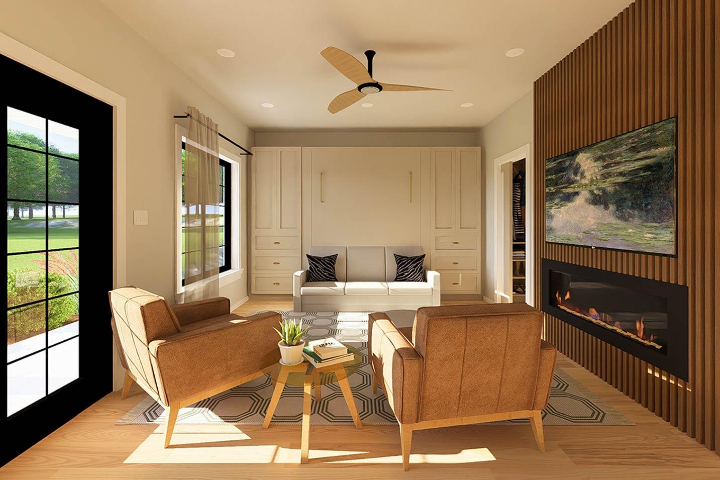 Plan 67851MG: Modern Farmhouse Studio House Plan with Large Covered Front Porch - Image #14 - Country, Craftsman, Modern Farmhouse