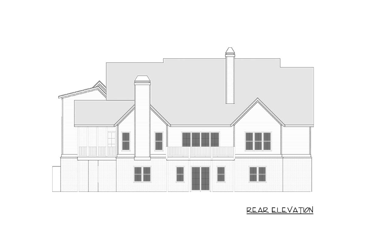 Plan 750029LDG: Elegant Modern Farmhouse House Plan with 4 Bedrooms and 3,800 Sq. Ft. - Image #7 - Country, Modern Farmhouse, Transitional