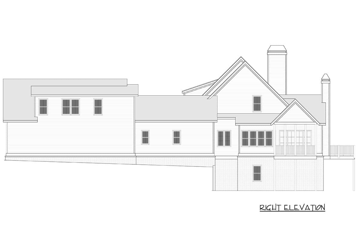 Plan 750029LDG: Elegant Modern Farmhouse House Plan with 4 Bedrooms and 3,800 Sq. Ft. - Image #8 - Country, Modern Farmhouse, Transitional