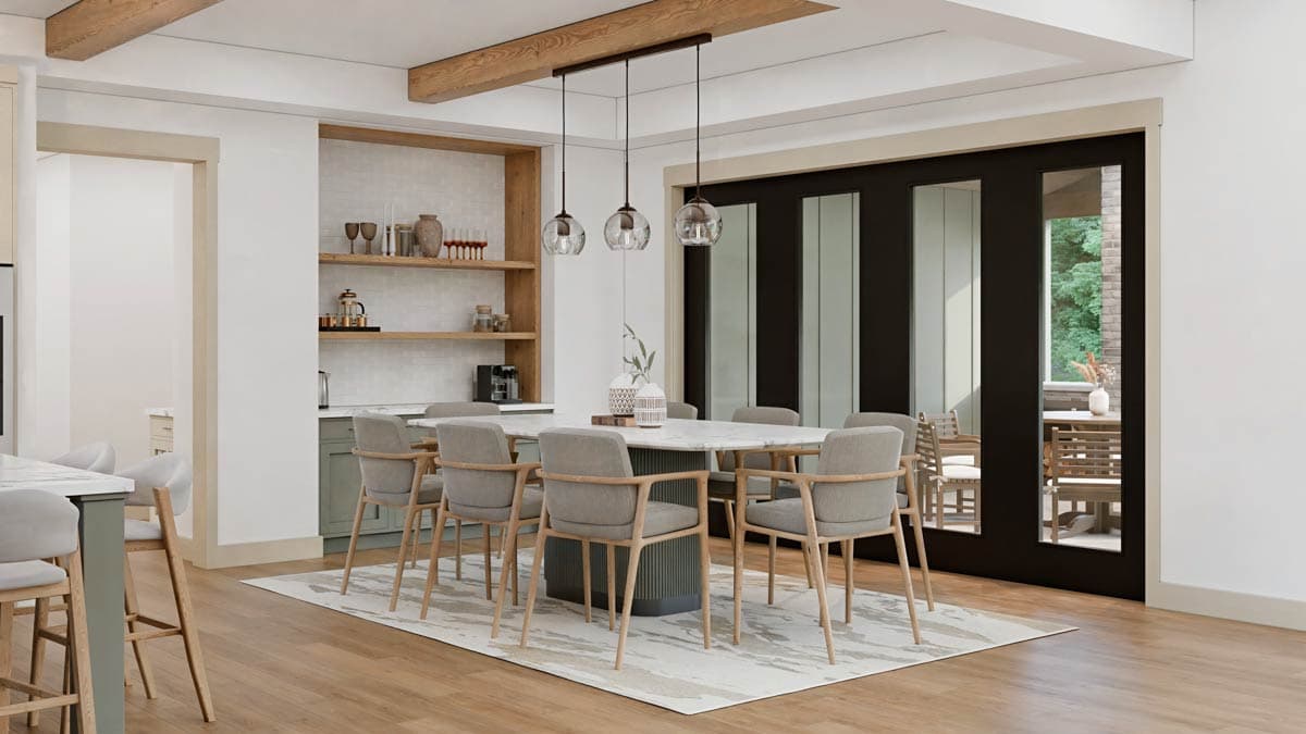 Plan 911066JVD: Modern New American House Plan with 2 or 3 Beds and Grand Outdoor Spaces - Image #14 - Country, Craftsman, New American, Ranch, Transitional