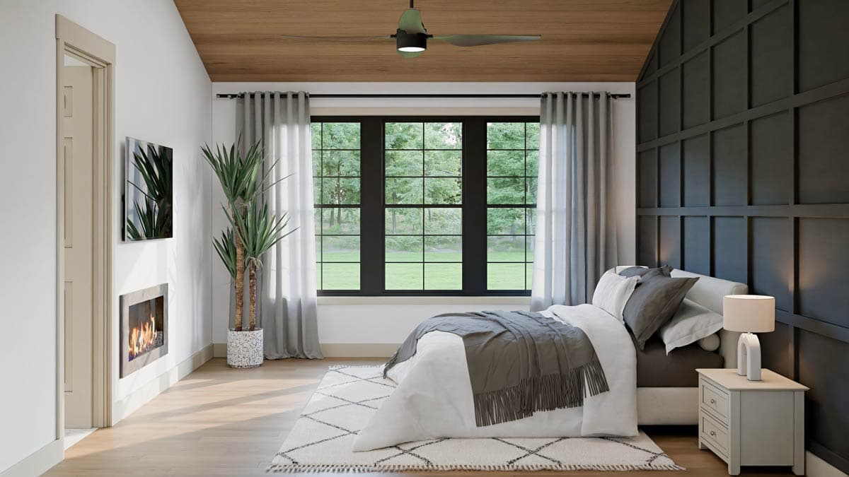 Plan 911066JVD: Modern New American House Plan with 2 or 3 Beds and Grand Outdoor Spaces - Image #16 - Country, Craftsman, New American, Ranch, Transitional