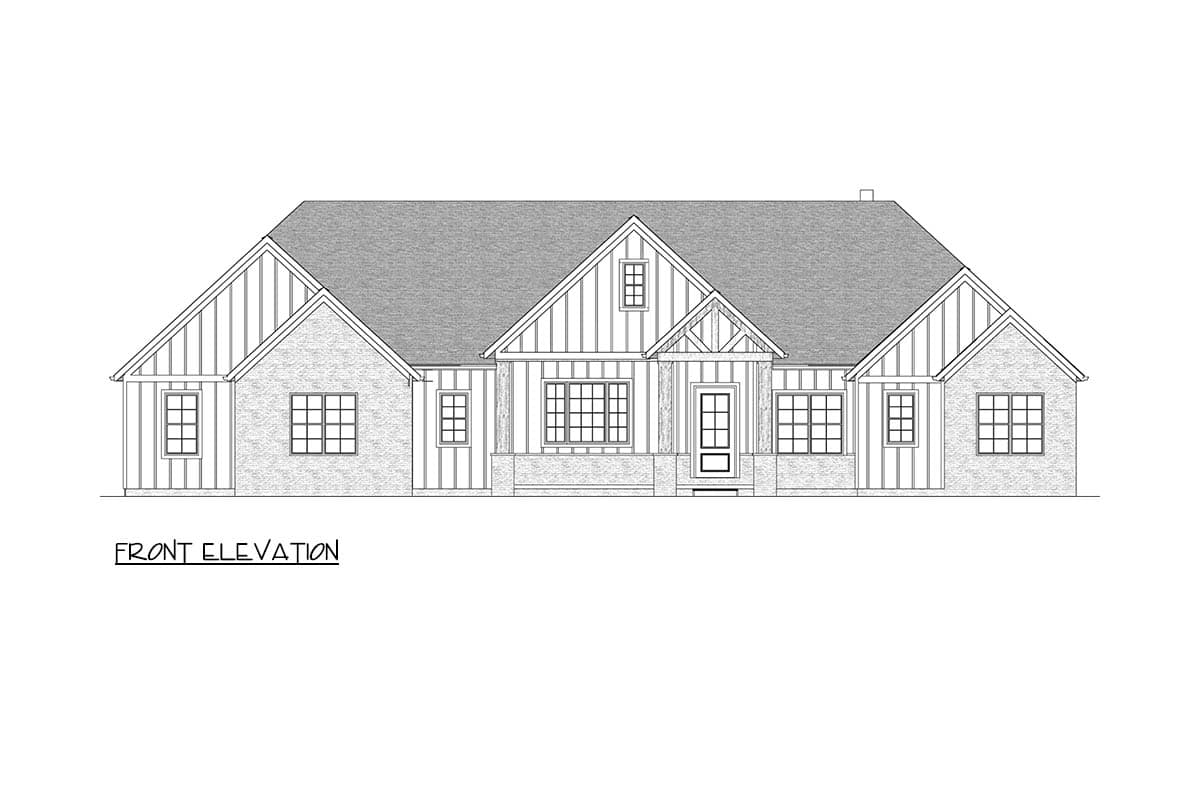 Plan 911066JVD: Modern New American House Plan with 2 or 3 Beds and Grand Outdoor Spaces - Image #24 - Country, Craftsman, New American, Ranch, Transitional
