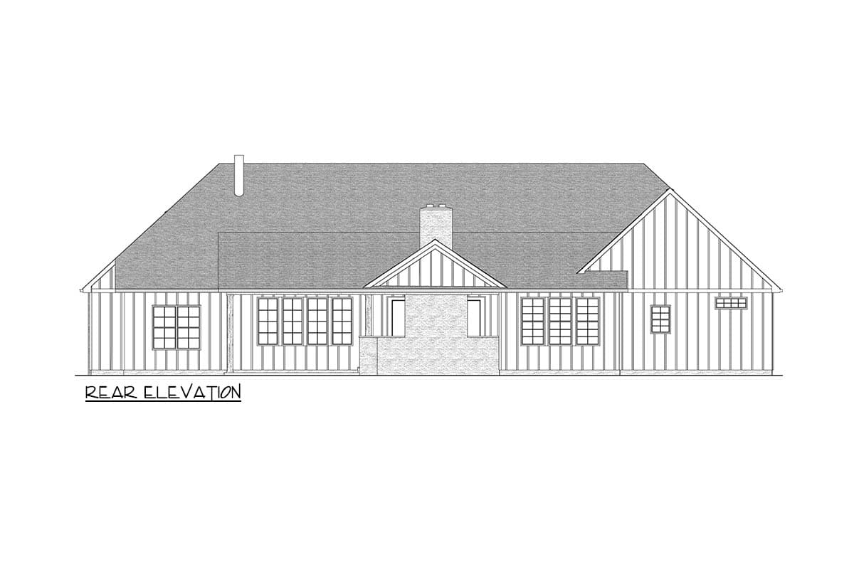 Plan 911066JVD: Modern New American House Plan with 2 or 3 Beds and Grand Outdoor Spaces - Image #23 - Country, Craftsman, New American, Ranch, Transitional