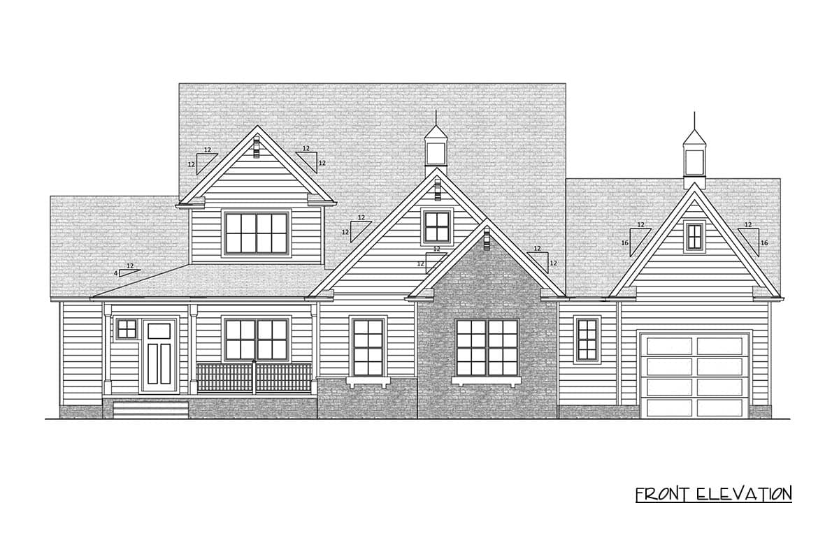 Plan 911067JVD: Craftsman Farmhouse Plan with 4 Bedrooms and 3-Car Garage - Image #23 - Craftsman, Farmhouse, Modern Farmhouse, Southern, Traditional