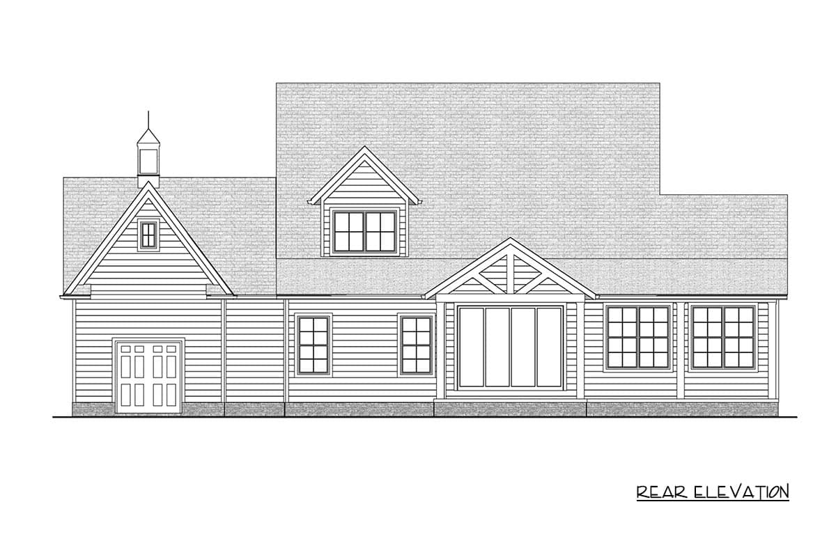 Plan 911067JVD: Craftsman Farmhouse Plan with 4 Bedrooms and 3-Car Garage - Image #25 - Craftsman, Farmhouse, Modern Farmhouse, Southern, Traditional