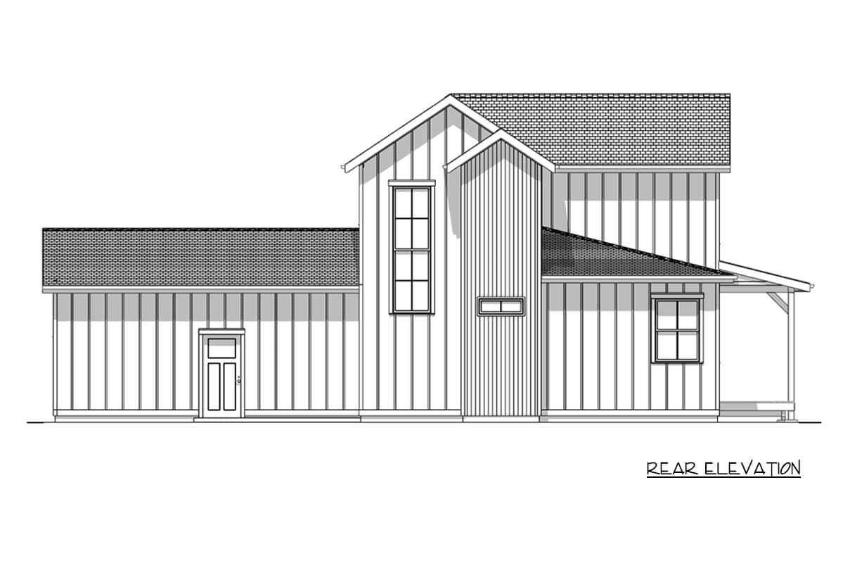 Plan 180023VNW: Modern Farmhouse House Plan with 3 Beds and Wrap-Around Porch - Image #8 - Country, Modern Farmhouse