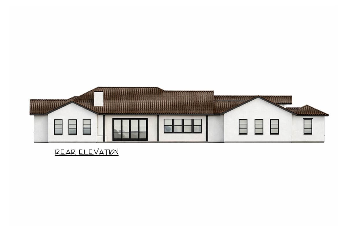 Plan 150015HRP: Mediterranean Spanish House Plan with 4 Beds and Large Workshop - Image #11 - Mediterranean, Spanish