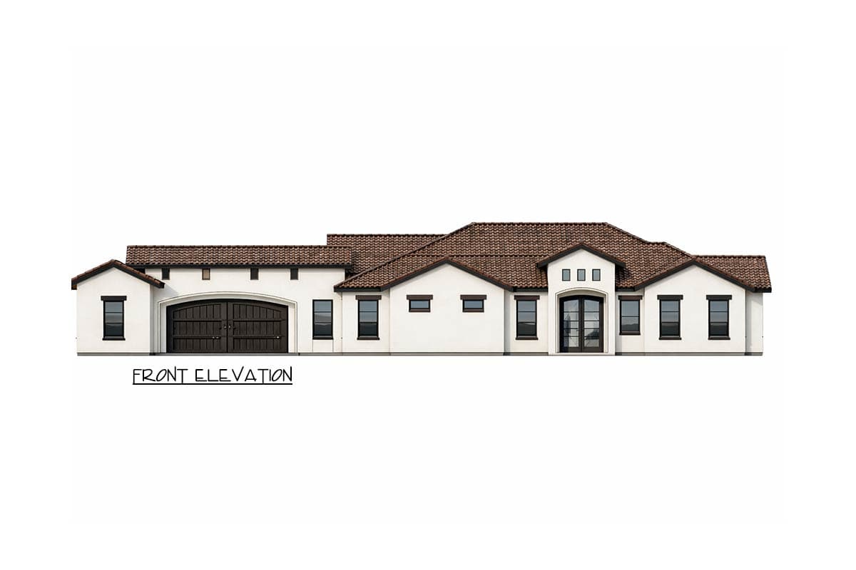 Plan 150015HRP: Mediterranean Spanish House Plan with 4 Beds and Large Workshop - Image #8 - Mediterranean, Spanish