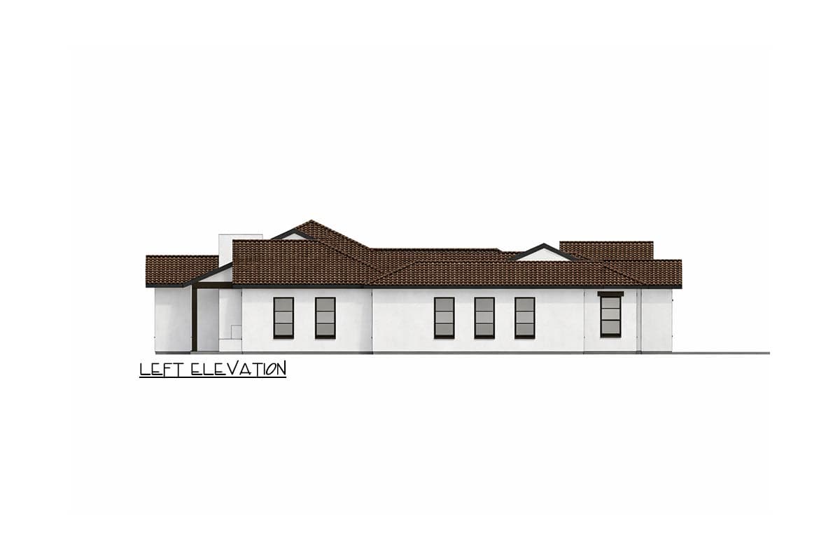 Plan 150015HRP: Mediterranean Spanish House Plan with 4 Beds and Large Workshop - Image #10 - Mediterranean, Spanish